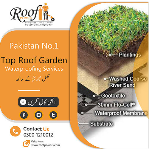 Top Roof Garden Waterproofing Services in Karachi