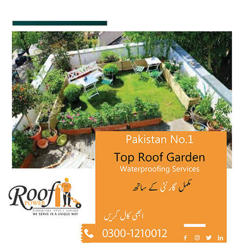 Top Roof Garden Waterproofing Services in Lahore